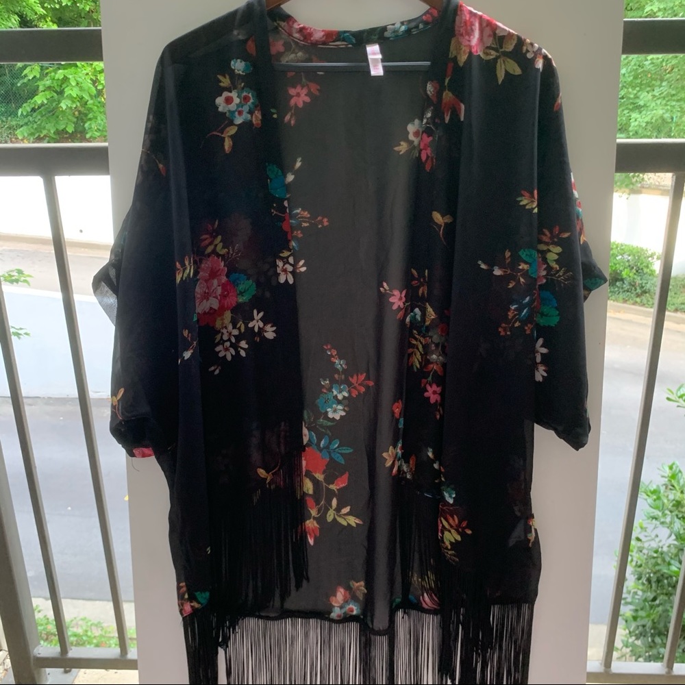 Floral Print Duster